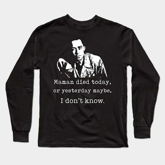 Albert Camus - The Stranger Long Sleeve T-Shirt by TheSnowWatch